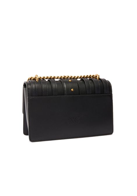 Borsa Pinko Love One mini light cl nera oro pelle cinturini love birds PINKO | Borse | 103335 A26KZ99A